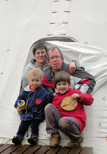 Übernachtung in einem Tipi Übernachtung in einem Tipi
